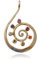 Schmuck Anhänger Kundalini Spirale 50mm, 925 Sterling Silber 7 Chakra Steine Edelsteine, Damen Chakraanhänger Reiki