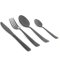 Salter BW05463 Juego De Cubertería Majestuoso De 16 Piezas, Cubiertos Ligeros Con Revestimiento Negro, Fácil De Limpiar, Ideal Para Familias, Estudiantes Y Nuevos Propietarios, Acero Inoxidable