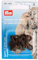 Prym braun 261454 Pelzhaken und Augen ST, Plastic, 25,2x18, 22,4x18,1mm