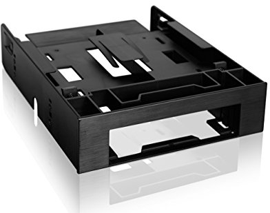 Icy Dock Adaptateur/Cadre de Montage/Support de Montage pour 2 x SSD/HDD 2.5 et 1 x 3.5” Disque Dur ou Appareil dans 1 Baie de 5.25” - Flex-FIT Trio MB343SP