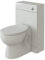 VeeBath Sphinx 500 x 200 WC and Back to Wall Toilet, Soft Close Toilet Seat, Concealed Cistern for Bathroom- Gloss White (Flat Pack)