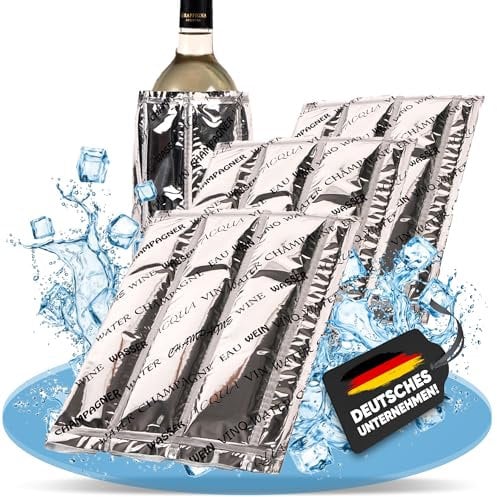 NEMT 4 x Bottlecooler Kühlakku für Weinflaschen Flaschenkühler
