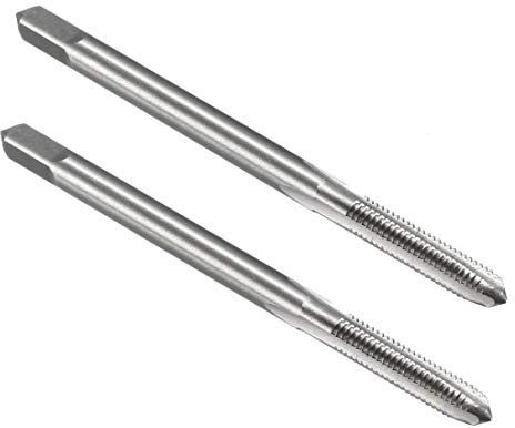 sourcing map Metric Machine Tap M3 x 0.5mm H2 High Speed Steel 3 Flutes Screw Tapping Threading Machinist Repair DIY Tool 2pcs