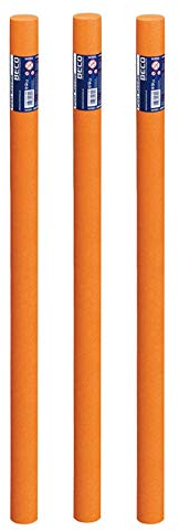 Beco - PoolNoodle Compact - PoolNudel Pool Nudel Noodle - Aqua Fitness 160cm x 7,5cm (orange, 3 Poolnudeln)