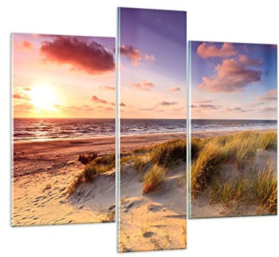 Bilder auf Glas 95x80cm Wandbild Glasdruck Landschaften Maritim - 3540