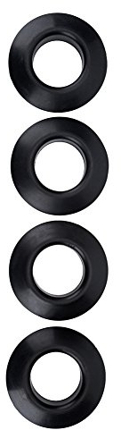 Tropfringe, 4er Gummi Tropfringe Langlebig und solide Paddel Tropfringe Schwarz für Kajak Paddel