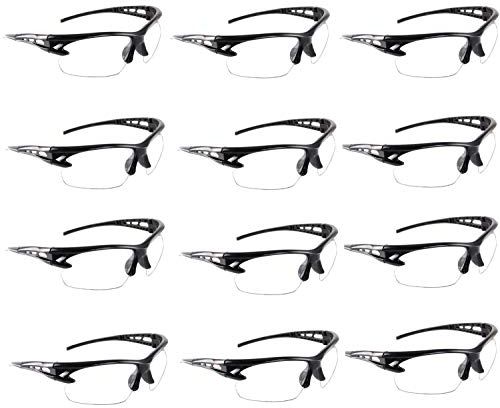 HONGCI Children’s Safety Glasses-12 Pack of Kids Outdoor Game Protective Goggles Safety Goggles Eyewear for Nerf N-Strike Elite Gun Toy Gun Game Eye Protection & Laboratory Work Safety Glasses