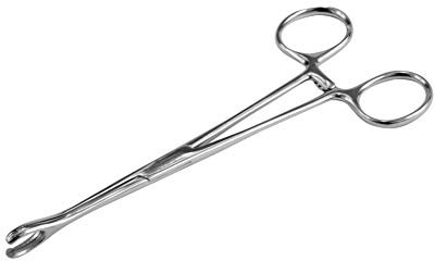 Uni Instrumed - Pinze per piercing al naso con estremità ovale, con o senza fessure, 15 cm o 18 cm e Acciaio inossidabile, cod. SPONGE-15-18