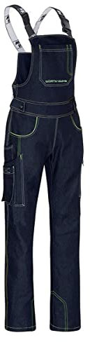 North Ways Salopette da lavoro da donna Manea Raw Jean, blu, L