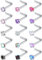Milacolato 18G Piercing Nez Clou Acier Inoxydable Piercing Nez en l Forme Anneau De Nez à Vis Anneau De Nez Droit Hypoallergénique CZ Labret Piercing De Nez Bijoux pour Femme Homme 15Pcs L