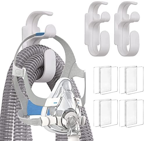 CPAP Schlauchhalter 2 Stück, CPAP Stand System für Atemschutzgerät, Bieten stabile und Tangle Free CPAP Maske Pipeline-System, damit Sie besser schlafen für Schlafapnoe Zubehör
