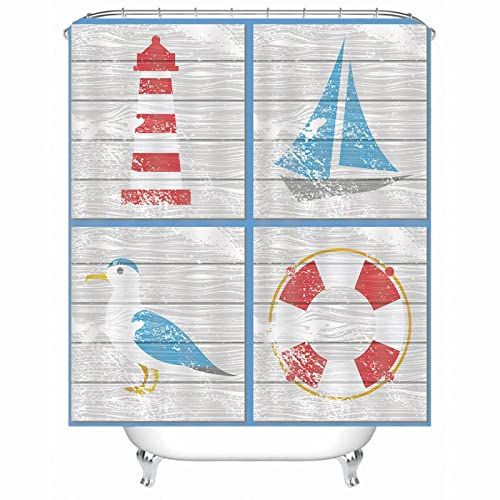 Whoiy Duschrollo Grau für Badewanne, Duschvorhang für Badewanne Über Eck 165X200cm Polyester Duschvorhänge Dreieckiger Taubenturm Waschbar Wasserdicht