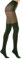 Gi&Gi Collants pour femme, faux parisien, chaussettes auto-fixantes Vintage, Collnat fantaisie 20 • 80 deniers Made in Italy n°1026 colorés, vert, S-M