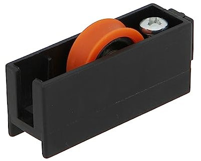 Amig - Rodamiento Ventana Corredera - Juego de 2 unidades - Tamaño 51 x 20 mm - Carcasa de Nylon Con Rodamientos de Bolas - Diseñado para Ventanas Deslizantes - Color Negro
