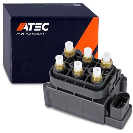 ATEC Germany 1x Ventilblock Luftfederung Luftventil mit Anschlussteilen & | Kompatibel mit: MERCEDES-BENZ AMG GT, E-CLASS, E-CLASS All-Terrain, E-CLASS Cabriolet, E-CLASS Coupe, E-CLASS T-Model, GLC