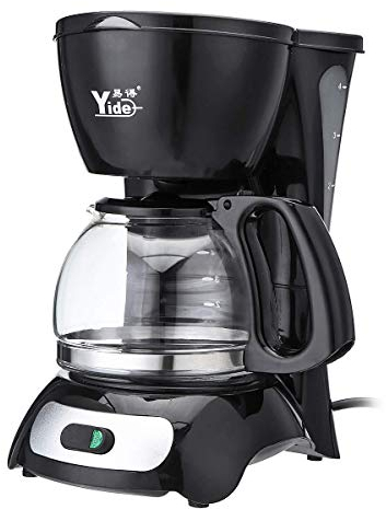 ROLTIN Cafetera eléctrica de 4 Tazas de 220V y 650W, Olla de Aislamiento automático, máquina de café Americano Comercial de Goteo pequeño, Cocina para 4-6 Personas