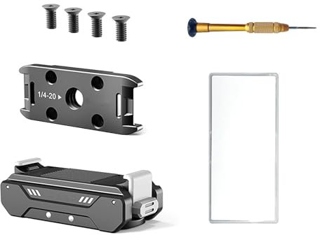 TECKEEN Magnetic Adapter for GoPro Hero 12 11 10 9 Max, with Adapter Connection and 1/4'' Thread, Aluminum Alloy Camera Accessories for Tripod, Selfie, Vlogging