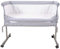 Supfine Zustellbett 2in1 Baby Beistellbett Reisebett Babybett mit weich Matratze, mit Rollen Kinderbett, Höhenverstellbar, Stubenwagen Babybett Tragbares (96x57x77cm, Grau)