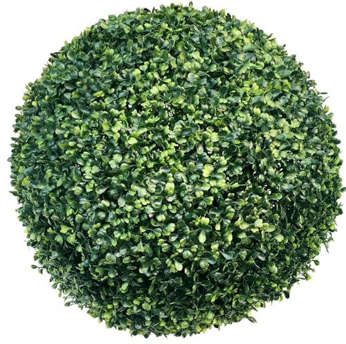 MHUQIA Artificial Topiary Balls 18cm, Boxwood Spheres Decorative Balls, Artificial Plant Topiary Balls For The Front Door, Artificial Boxwood Balls For Outdoor Decor, Porch, Wedding
