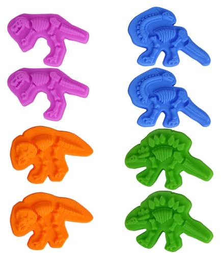 VICASKY 8pcs Dinosaur Shaped Beach Toy for Boy Girl Educational Plaything Safe Material Lightweight Early Learning Accessories for Beach Fun