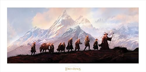 Weta Workshop Herr der Ringe Kunstdruck The Fellowship of the Ring: 20th Anniversary 59 x 30 cm