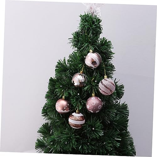 Zerodeko 24St hängende Kugeln dekor weihnachtsdeko weihnachtsmotiv wheinachtsbaum weinacht Baum hängende weihnachtskugeln Weihnachten Weihnachtsbaum anhänger gefesselt schmücken helle Kugel