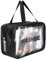 Borsa per cosmetici,Beauty Case Trasparente, PVC Trousse da Viaggio Impermeabile per Donna e uomo per Bagno, Piscina, Viaggio, Aereo (Nero)