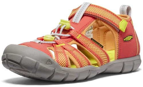 KEEN Unisex Seacamp 2 CNX Closed Toe Sandals, Orange grate, 4 UK