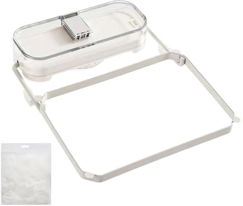 Smileshiney Corner Sink Strainer Holder With 50 Filters, Kitchen Filter Screen Holder, Drain Rack, Dishware