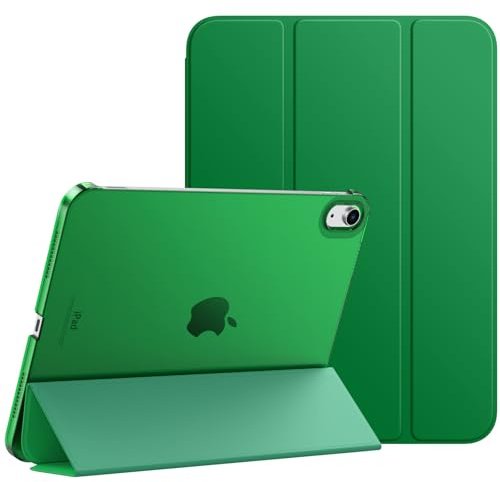 MoKo Hülle für iPad (A16) 11. Generation, iPad 10. Gen, Waldgrün | Für iPad11/10.9 Zoll Hülle 2025/2022,Schlanke Stand Schutzhülle mit Hart PC Transluzenter Rückseite, Unterstützt Touch ID