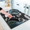 HomeMakers Induction Hob Protector Mat with Cooking Function | Large 61x53cm | Scratch and Spill Heat-Resistant Silicone Cooktop Cover | Non-Slip Surface | Easy-to-Clean Kitchen Mat(Food)