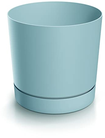 Pot de fleurs Ø 14 cm, hauteur 14 cm | Cache pot au design élégant en plastique durable, résistant aux intempéries et aux UV | Pots de fleurs pour un jardin et une décoration intérieure élégants |