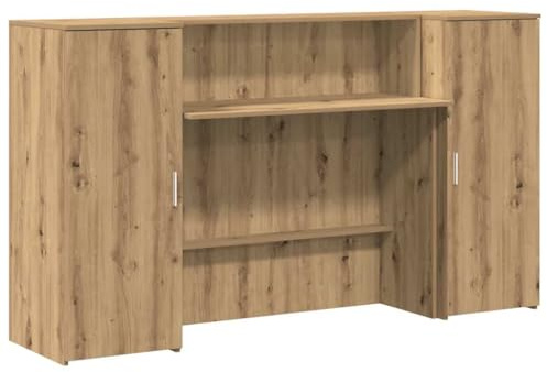vidaXL Empfangstheke Artisan-Eiche 180x50x103,5 cm Holzwerkstoff