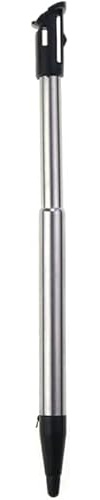 1 x schwarzer Metall-Eingabestift, verstellbar, für 2DS XL LL, Video-Stylus, Spielzubehör, Ersatz-Touchscreen aus Kunststoff