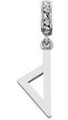 TALISMAN JEWELLERY Charm / Anhänger aus 925er Sterlingsilber für Schlangenketten, Korsika-Insel, Korsika, 7 mm x 28 mm