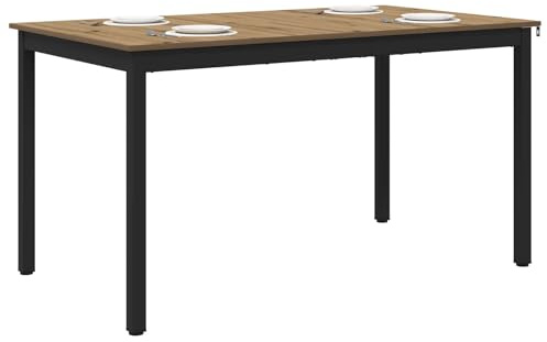 vidaXL Esstische 140 x 80 x 75 cm Metall Rechteckig