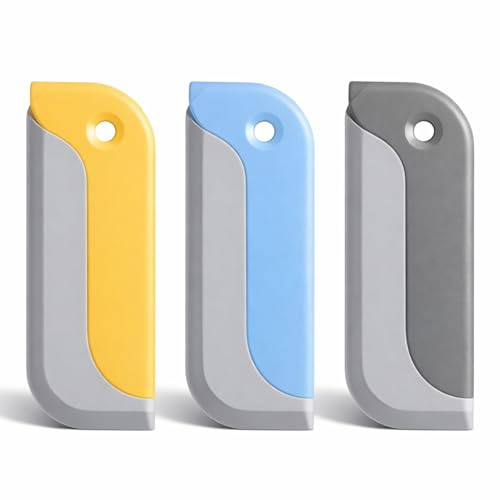 ElevateTech Small Shower Squeegee, 3 Pcs Silicone Shower Scraper Cleaner