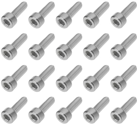 LT Easiyl 20 Vis de Porte-bidon de Vélo M4 X 16 Mm en Acier Inoxydable Compatibles avec La Plupart des Cadres de VTT Et de Vélo de Route