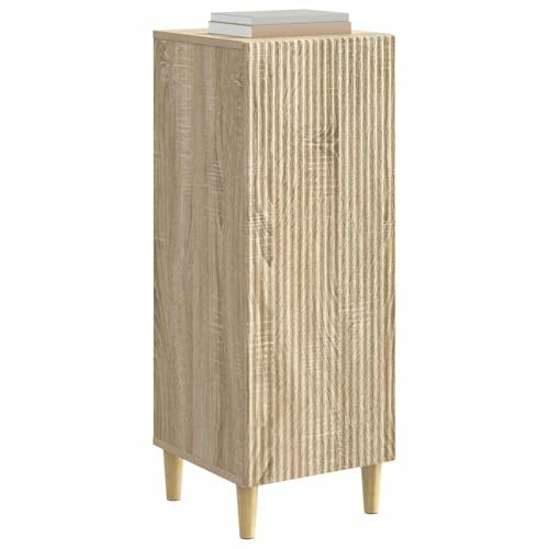 vidaXL Sideboard Sonoma-Eiche 33 x 34,5 x 90 cm Holzwerkstoff, Wohzimmer Aufbewahrung, Vintage Sideboard, rechteckiger Schrank, Funktionelle Deko, Elegante Präsentation, schicke Möbel