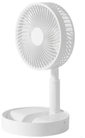 Ventilador oscilante portátil recargable, ventilador de pie con batería de 7200 mAh, ventilador de escritorio extensible y plegable de 34 pulgadas con cabezal ajustable de 180°, ventilador personal