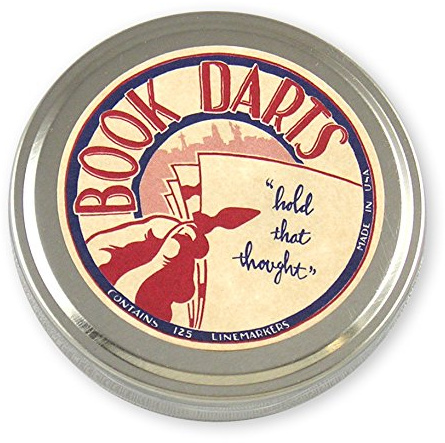 Book Darts Line Markers 125 Count Tin Brass by Book Darts