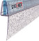 STEIGNER Joint de douche pour paroi en verre, 70cm, vitre 3,5/4/5mm, joint d'étanchéité PVC droit pour les cabines de douche réctangulaires, UK04