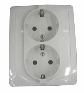 DOBLE BASE ENCHUFE TT BLANCO SIMON 15