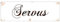 Interluxe METALLSCHILD Blechschild SERVUS Vintage Willkommen Shabby Schild Geschenk