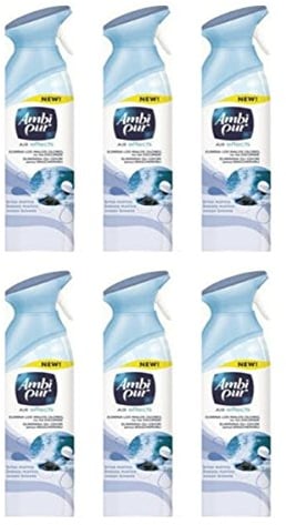 Ambi Pur Air Effects – Lufterfrischender Spray (Duft Meeresbrise) – [6er-Packung]