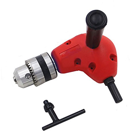 Adattatore per mandrino autosollevante in metallo solido con estensione dello stelo angolare a 90 ° con gambo rotondo NUZAMA 1-10mm con gambo da 9,5 mm 3/8