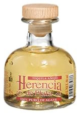 Herencia de Plata Tequila Anejo 38%, Premium-Tequila aus Mexiko, 1 x 0,05l / 50ml