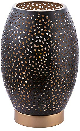 GLOBO LIGHTING Globo Tischleuchte NARRI Metall goldfarben, Metall schwarz matt goldfarben, medium, 24002S