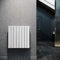ELEGANT Paneelheizkörper Horizontal 630 x 616 mm Weiß Badezimmer/Wohnraum Doppellagig Horizontal Heizkörper Badheizkörper Design Flachheizkörper