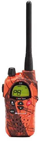 Midland G9 Plus - Radio Blaze, colore mimetico, PMR446 e LPD, impermeabile IPX5, pulsante di trasmissione alta/bassa potenza, con caricatore e batterie da 1800 mAh